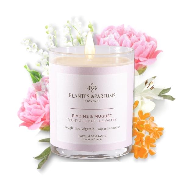 Perfumed Candle - Peony & Lily of the Valley 180g
