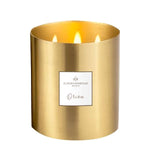 Large Golden Perfumed Candle 3 wicks - Orion 1KG